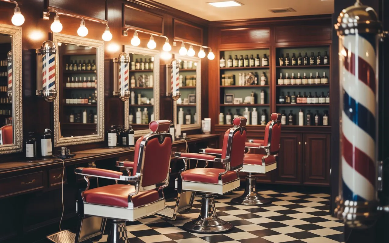 Barbershop interior